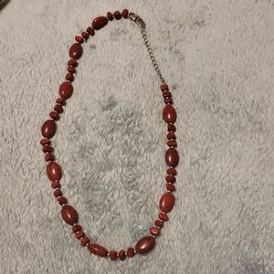 Deep red necklace